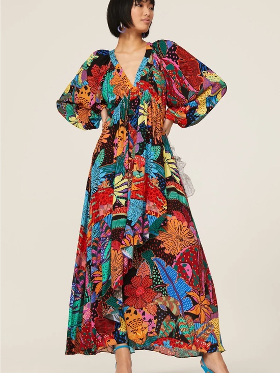 FARM Rio Dresses & Skirts - FARM Rio | Cool Leopards Maxi Dress